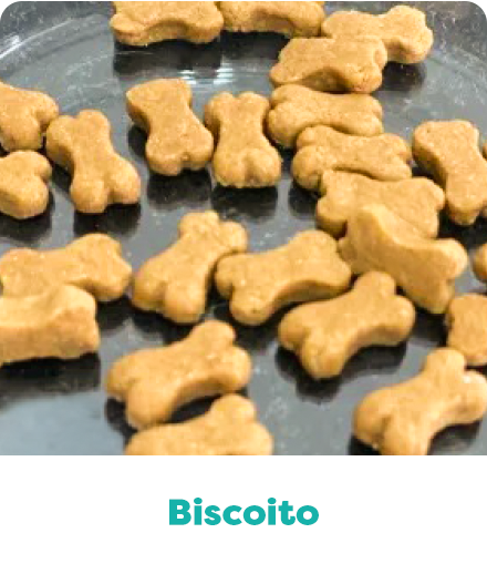 Biscoito manipulado com forma farmacêutica da Olá Pet Farma